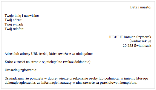 Załącznik nr 3